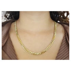 Collier en chaîne en or jaune 18K 65 grammes !