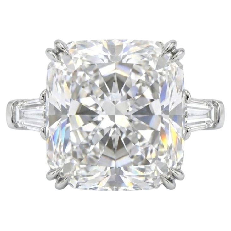 GIA Certified 4.01 Carat Radiant Cut VVS1 Clarity Diamond Ring in Platinum