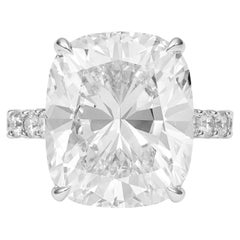 GIA zertifiziert 5 Karat Cushion Cut Diamant F Farbe VS2 Klarheit Ring