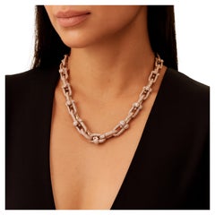 Tiffany & Co. Collana HardWear con diamanti in oro rosa 18 carati - 28,38 carati