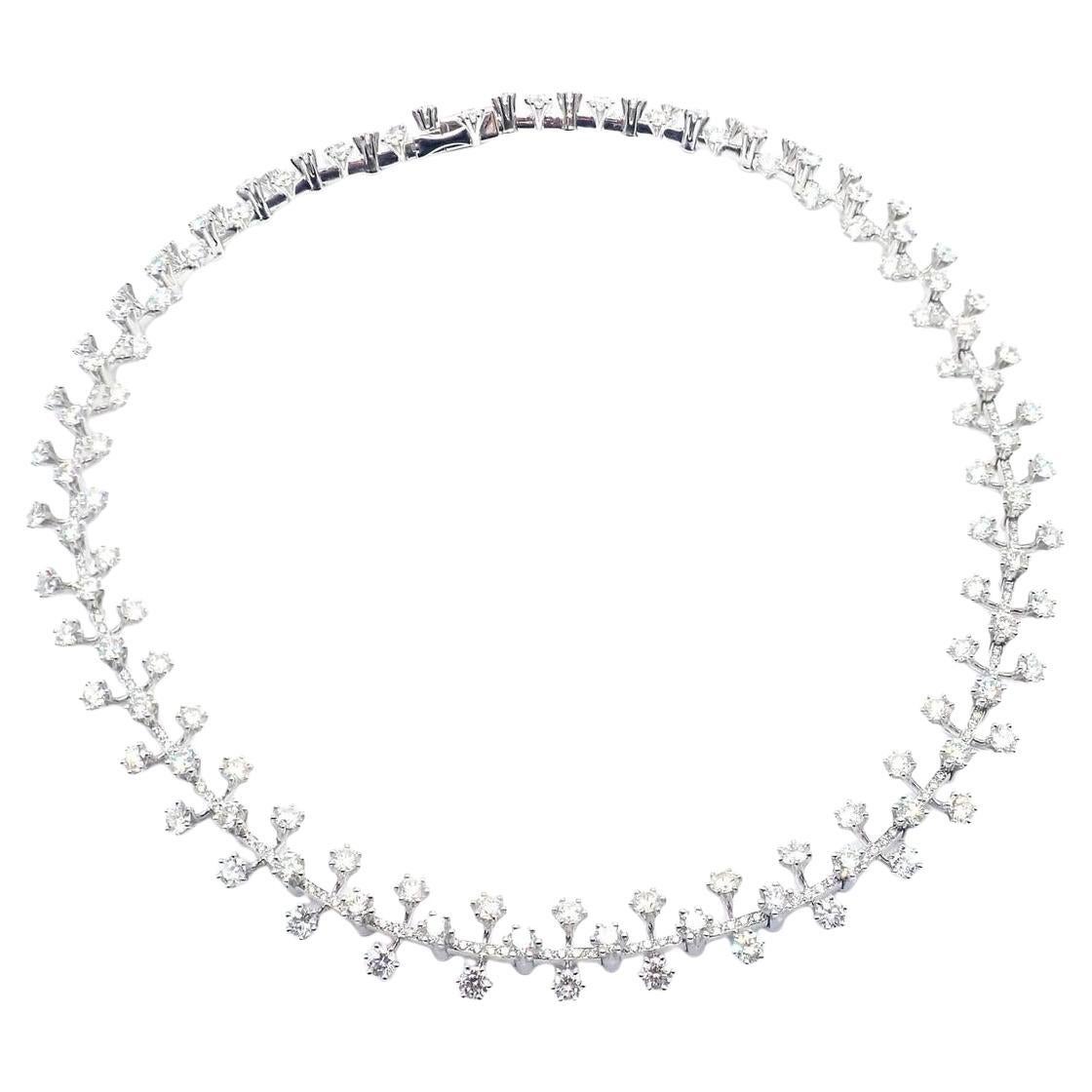 Tiffany & Co. Collier de diamants en platine 18 carats en vente