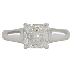 Tiffany & Co. Lucida Rectangular Brilliant Cut Diamond Solitaire Ring