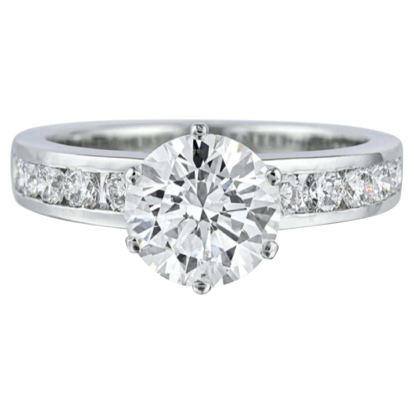 Tiffany & Co. Anello di fidanzamento con diamante in platino F VVS1  Una splendida Tiffany & Co.