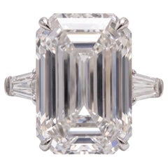 Exceptional GIA Certified 8 Carat Emerald Cut Diamond D Color Flawless Clarity