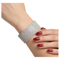 27 Carat Round Diamond Bezel Bracelet 18k 27 Carat Round Diamond Bezel Bracelet 18k