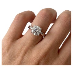 Tiffany & Co. Bague de fiançailles en platine avec diamant Harmony