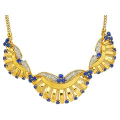 Antico Tiffany & Co. del 1920. Collana di zaffiri e diamanti Antico Tiffany & Co. del 1920. Collana di zaffiri e diamanti