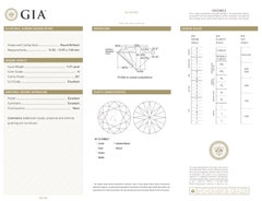 GIA Certified 7 Carat Round Brilliant Cut Diamond Ring in Platinum