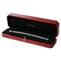 Cartier Platinum Diamond Tennis Bracelet, 15 Carats Total Weight Cartier Platinum Diamond Tennis Bracelet, 15 Carats Total Weight