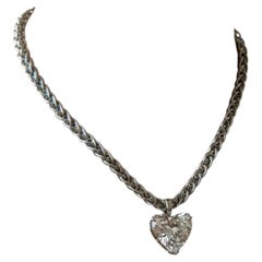 GIA Certified 5.03 Carat D Flawless Heart Brilliant Diamond Pendant Necklace