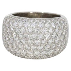 5 Carat Diamond Dome Ring in 18k White Gold