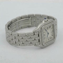 Cartier Panthère Medium 27mm Diamond Steel Watch