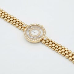 Chopard Happy Diamonds 18k Gold Diamond Ladies Watch