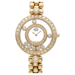 Chopard Happy Diamonds 18k Gold Diamond Ladies Watch