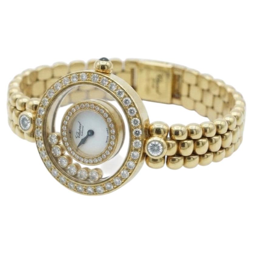 Reloj de mujer Chopard Happy Diamonds de oro de 18 quilates con diamantes