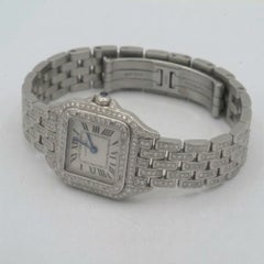 Reloj Cartier Panthère de acero inoxidable con cuarzo y diamante de 2 quilates