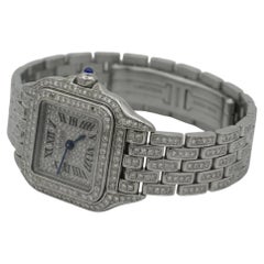 Cartier Panthère Mini Diamond Set Stainless Steel Watch