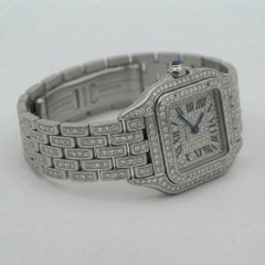Cartier Panthère Mini Diamond Set Stainless Steel Watch