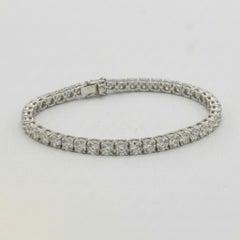 17 Carat Diamond Round Brilliant Cut Tennis Bracelet