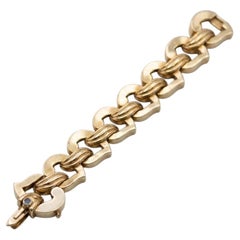 Tiffany & Co. Vintage Heart Link Bracelet in 14k Yellow Gold