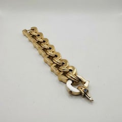 Tiffany & Co. Vintage Heart Link Bracelet in 14k Yellow Gold