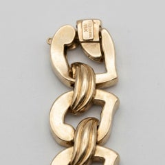 Tiffany & Co. Vintage Heart Link Bracelet in 14k Yellow Gold
