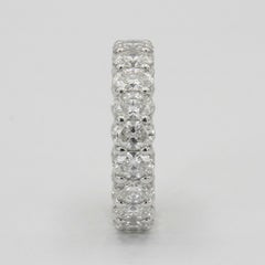 6 Carat Oval Diamond Platinum Full Eternity Band