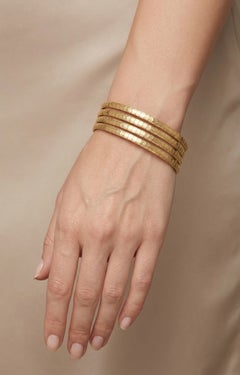 Bracciale italiano degli anni ’60 con catena a più fili in oro giallo 18 carati