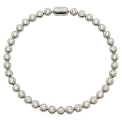 Cartier 2 Carat Diamond Nouvelle Vague 18k White Gold Bead Bracelet