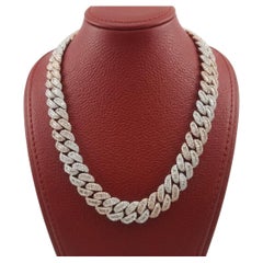 Johnny Dang 40 Carat Diamond Two-Tone Gold Cuban Link Necklace