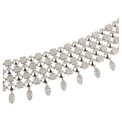 Bvlgari Lucea Choker-Halskette aus 18 Karat Weißgold mit einem 11-Karat-Diamanten
