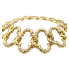Van Cleef & Arpels Alhambra Diamond 18K Yellow Gold Necklace