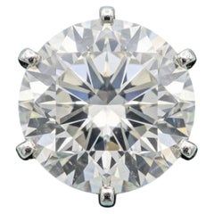 Tiffany & Co. 3 Carat Round Brilliant Diamond Solitaire Platinum Ring