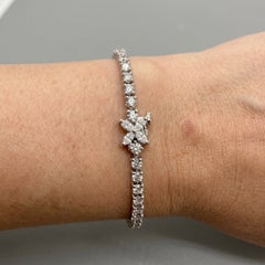 Tiffany & Co. 3 Carat Diamond Victoria Tennis Bracelet in Platinum