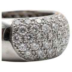 4 Carat Diamond 5-Row Pavé Platinum Eternity Band Ring