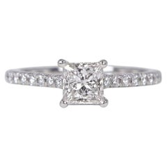 Tiffany & Co. Novo Platinum Princess Diamant-Verlobungsring