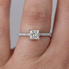 Tiffany & Co. Novo Platinum Princess Diamant-Verlobungsring