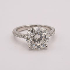 Tiffany & Co. 3 Carat Round Brilliant Diamond Novo Engagement Ring