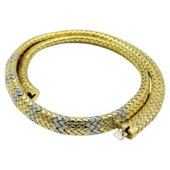 Marina B by Bulgari Diamond 18k Yellow Gold Collar Necklace