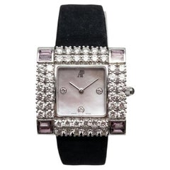 Reloj de pulsera de Audemars Piguet Boutique, en oro blanco de 18 quilates, con diamantes y turmalinas rosas