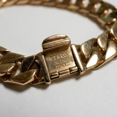 Pulsera de eslabones gruesos de Tiffany & Co. en oro amarillo de 18 quilates