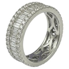 2 Carat Diamond Eternity Band in 18k White Gold