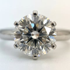 Tiffany & Co. 2 Carat Round Brilliant Diamond Solitaire Engagement Ring