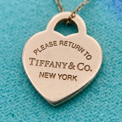 Tiffany & Co. Rubedo and Rose Gold Heart Tag Pendant Necklace