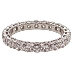 Tiffany & Co. 2 Carat Diamond Platinum Eternity Band Ring