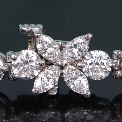 Tiffany & Co. Pulsera «Tennis» de Victoria en platino con diamantes de 8 quilates