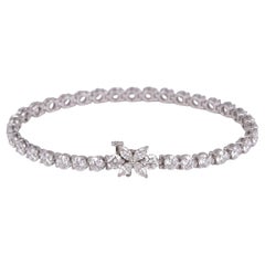 Tiffany & Co. Pulsera «Tennis» de Victoria en platino con diamantes de 8 quilates