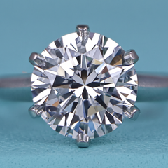 Tiffany & Co. 3 Carat Internally Flawless Round Diamond Solitaire Engagement Rin