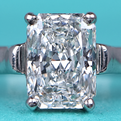 GIA Certified 1 Carat Tiffany & Co. Lucida Diamond Platinum Engagement Ring