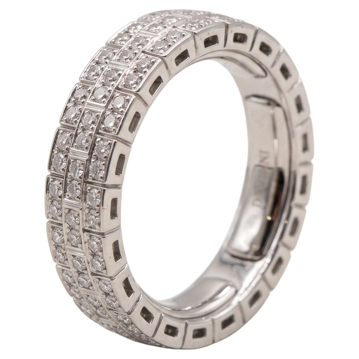 Pre-owned Damiani 1 Carat Diamond White Gold Band Ring